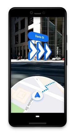 Google Maps mit Augmented Reality